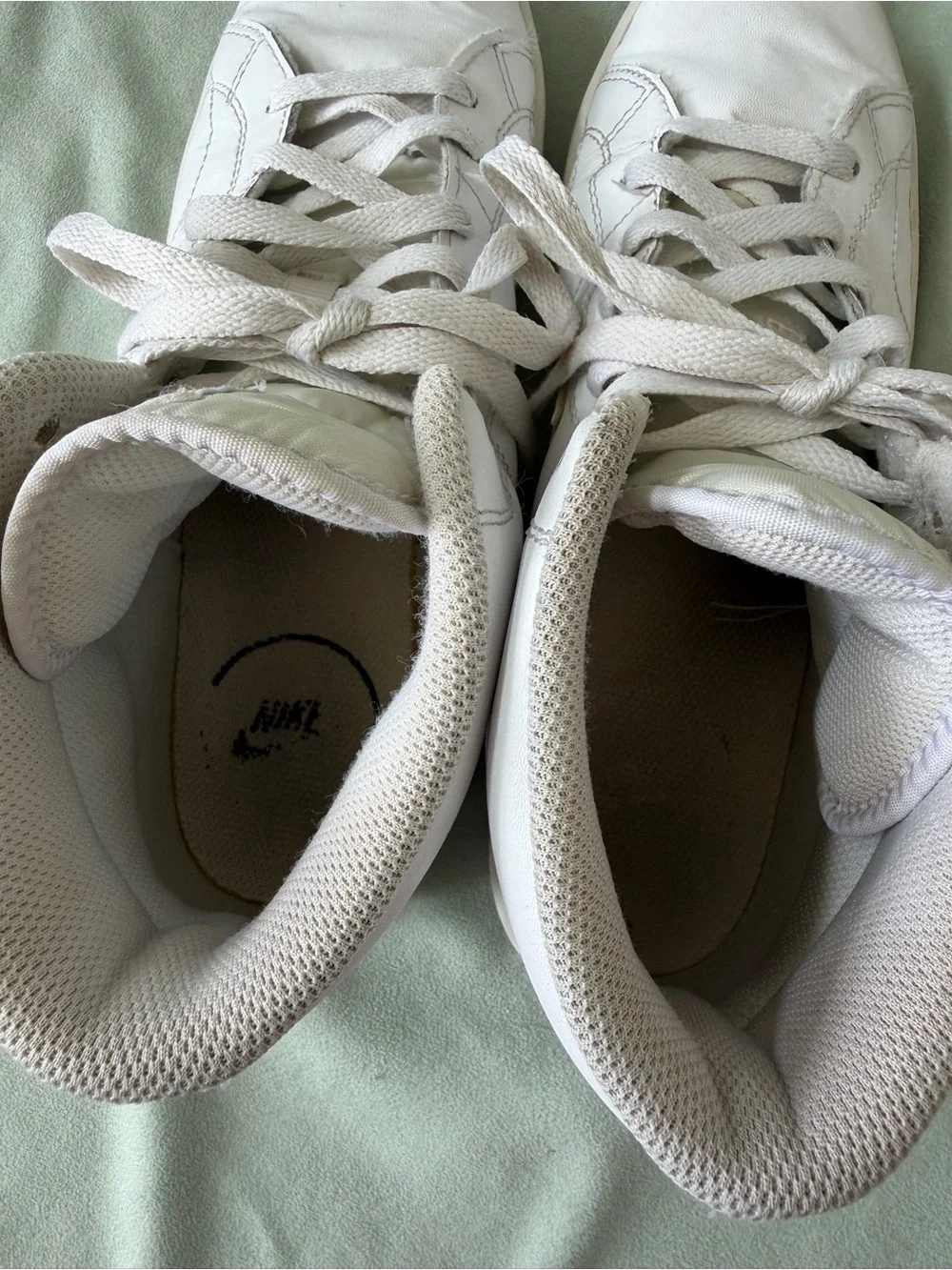 Nike Court Royale 2 Mid White Onyx Leather Mens Sneakers Size 10 CT1725-100